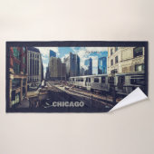 Individuelle Name Chicago USA Badehandtuch (Badehandtuch)