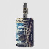 Individuelle Name Chicago USA Gepäckanhänger (Vorderseite Vertikal)