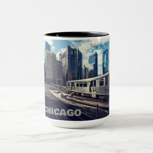 Individuelle Name Chicago USA Tasse (Zentrum)