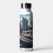Individuelle Name Chicago USA Trinkflasche (Links)
