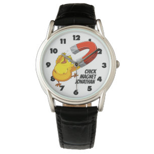 Individuelle Name Chick Magnet Armbanduhr