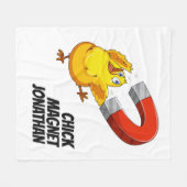 Individuelle Name Chick Magnet Fleecedecke (Vorderseite (Horizontal))