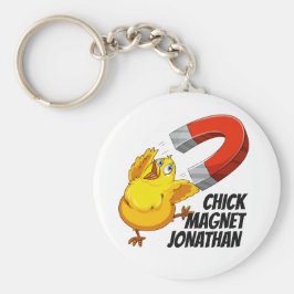Individuelle Name Chick Magnet Schlüsselketten Schlüsselanhänger