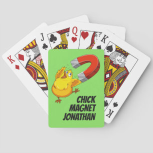Individuelle Name Chick Magnet Spielkarten