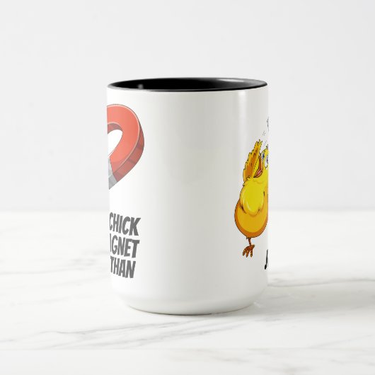 Individuelle Name Chick Magnet Tasse (Zentrum)