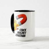 Individuelle Name Chick Magnet Tasse (Vorderseite Links)