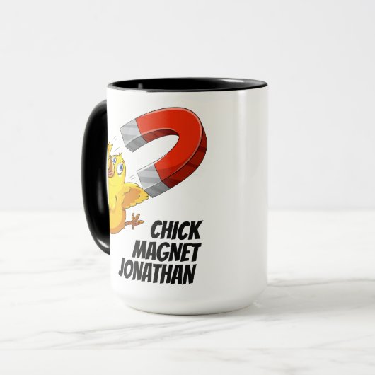 Individuelle Name Chick Magnet Tasse (Vorderseite Links)