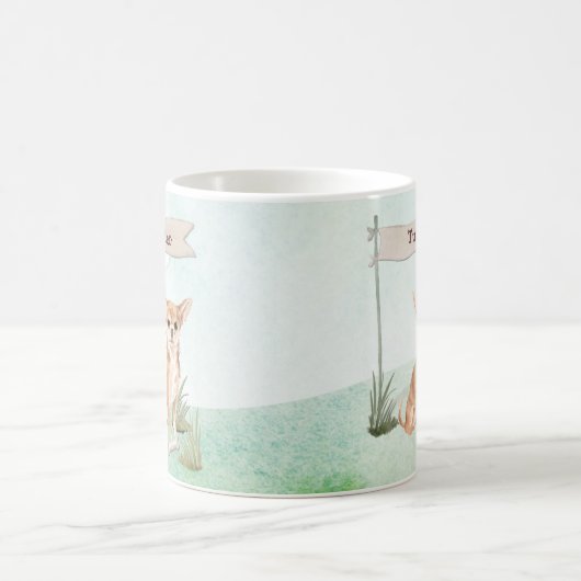 Individuelle Name Chihuahua Pet Dog Kaffeetasse (Mittel)