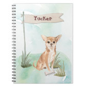 Individuelle Name Chihuahua Pet Dog Notizblock (Vorderseite)