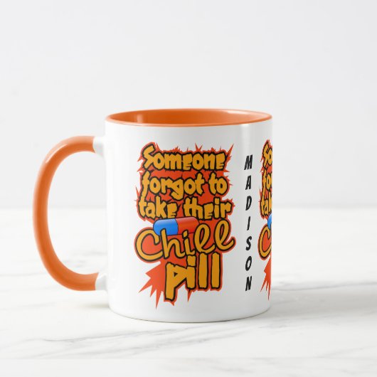 Individuelle Name Chill Pill Tasse (Links)
