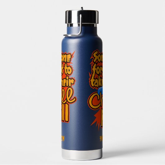 Individuelle Name Chill Pill Trinkflasche (rechts)