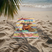 Individuelle Name "Chillin' With" Niedlicher Stran Strandtuch