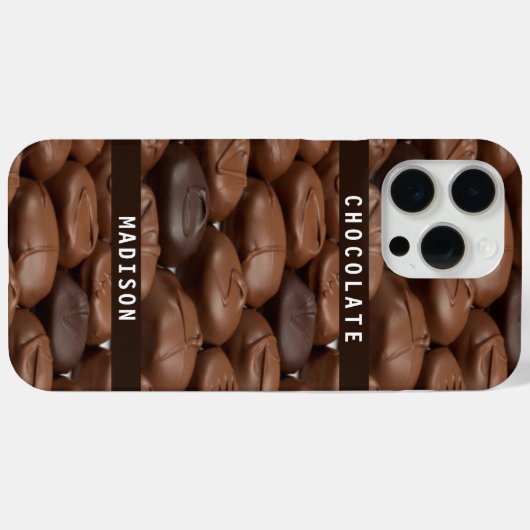 Individuelle Name Chocolate Candy Truffles Feinsch Case-Mate iPhone Hülle (Rückseite (Horizontal))