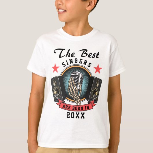 Individuelle Name Choir Singer Geburtstag T-Shirt (Vorderseite)