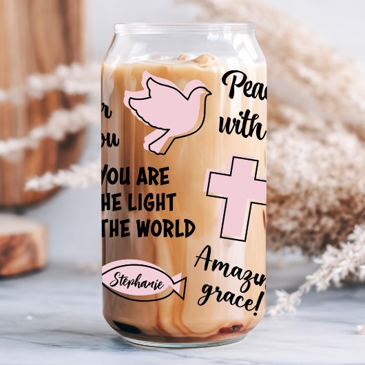 Individuelle Name christlich Affirmations Dosenglas