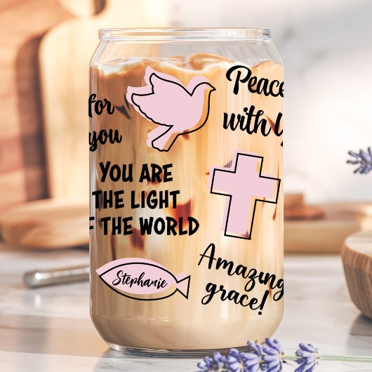 Individuelle Name christlich Affirmations Dosenglas