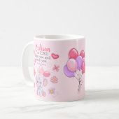 Individuelle Name Christliche Schrift Segen Niedli Kaffeetasse (Vorderseite Links)