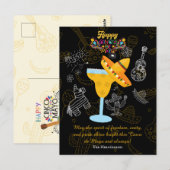 Individuelle Name Cinco de Mayo Fiesta Postkarte (Vorne/Hinten)