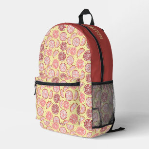 Individuelle Name Citrus Muster Bedruckter Rucksack