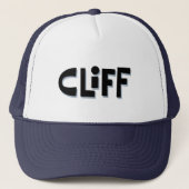Individuelle Name "CLIFF" Truckerkappe (Vorderseite)