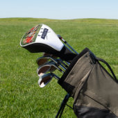 Individuelle Name Clubs und Ball Navy Blue Foto Golf Headcover (In SItu)