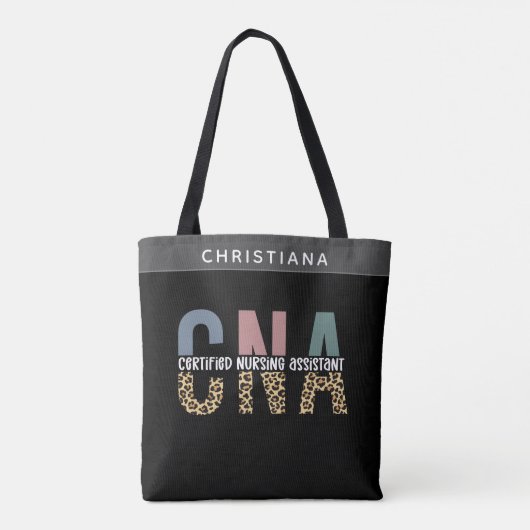 Individuelle Name CNA-zertifizierter Krankenpflege Tasche (Rückseite)
