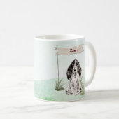 Individuelle Name Cocker Spanisch Haustier Hund Kaffeetasse (VorderseiteRechts)