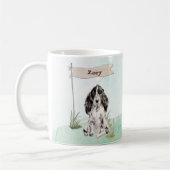Individuelle Name Cocker Spanisch Haustier Hund Kaffeetasse (Links)