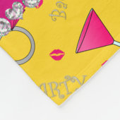 Individuelle Name-Cocktails-Ringe Fleecedecke (Ecke)