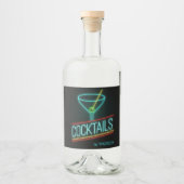 Individuelle Name COCTAILS Etikett Set (Vorderseite)