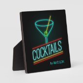 Individuelle Name COCTAILS Fotoplatte (Vorderseite)