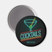 Individuelle Name COCTAILS Magnet (Vorderseite/Rückseite)