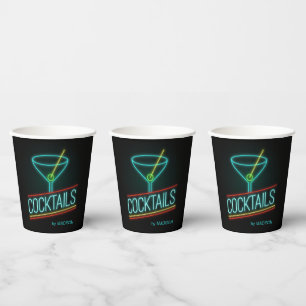 Individuelle Name COCTAILS Pappbecher
