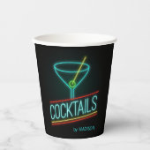 Individuelle Name COCTAILS Pappbecher (Vorderseite)