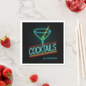 Individuelle Name COCTAILS Serviette (Beispiel)