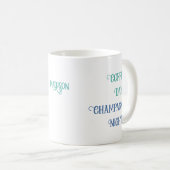 Individuelle Name "Coffee days, champagne Nights"  Kaffeetasse (VorderseiteRechts)