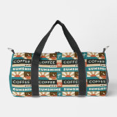 Individuelle Name-Coffee-Quotes Duffle Bag (Vorderseite)