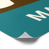 Individuelle Name-Coffee-Quotes Poster (Ecke)