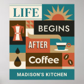 Individuelle Name-Coffee-Quotes Poster (Vorne)