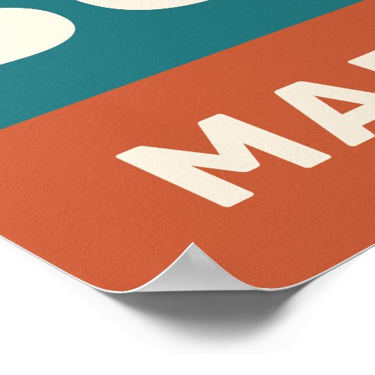 Individuelle Name-Coffee-Quotes Poster (Ecke)