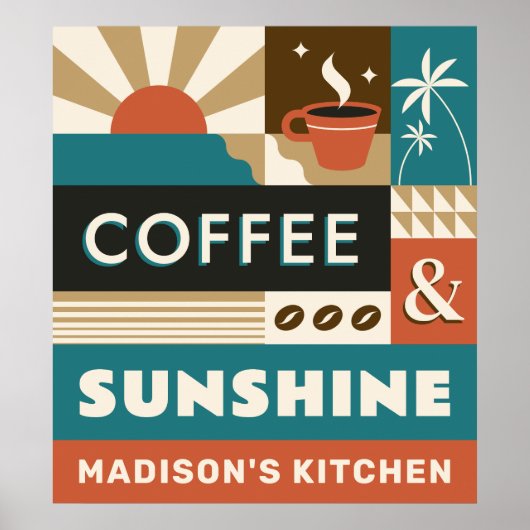 Individuelle Name-Coffee-Quotes Poster (Vorne)