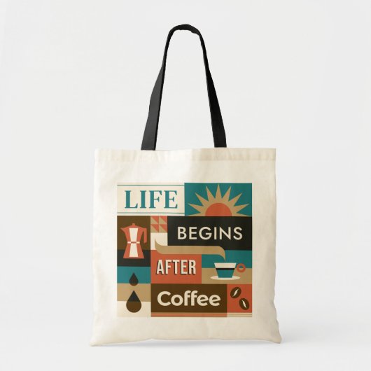 Individuelle Name-Coffee-Quotes Tragetasche (Vorne)