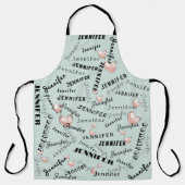 Individuelle Name Collage Schürze (Vorderseite)