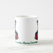 Individuelle Name, Collie Frohe Weihnachten Kaffeetasse (Mittel)