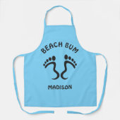Individuelle Name & Color Beach Bum Schürze (Vorderseite)