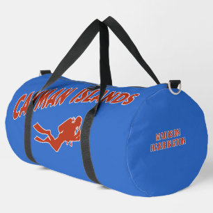 Individuelle Name & Color Cayman Islands Scuba Div Duffle Bag
