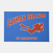 Individuelle Name & Color Cayman Islands Scuba Div Fußmatte (Vorderseite)