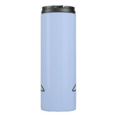 Individuelle Name & color Fisher tumbler Thermosbecher (Rückseite)