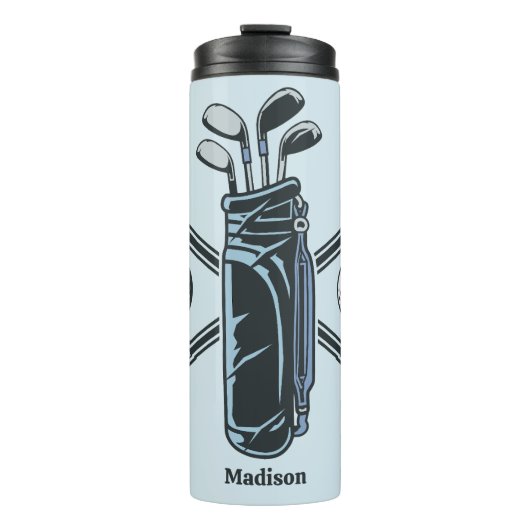 Individuelle Name & Color Golf Thermosbecher (Vorderseite)