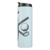 Individuelle Name & Color Golf Thermosbecher (Nach rechts gedreht)
